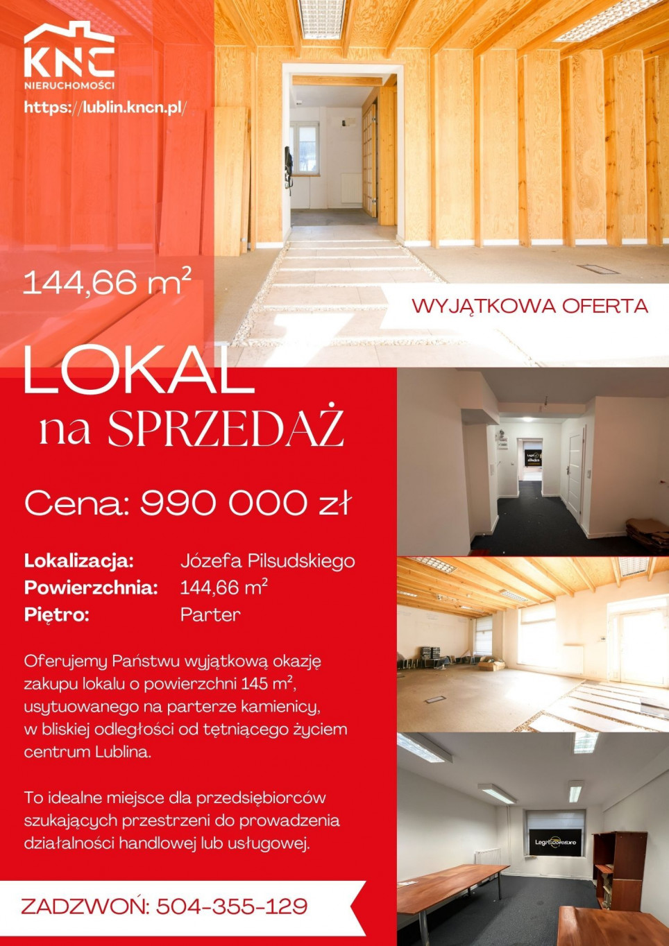 Lokal Sprzedaż Lublin Śródmieście al.&nbsp;Józefa Piłsudskiego